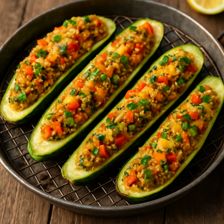 Letnji Raj na Roštilju: Tikvice Punjene Kinoom i Povrćem