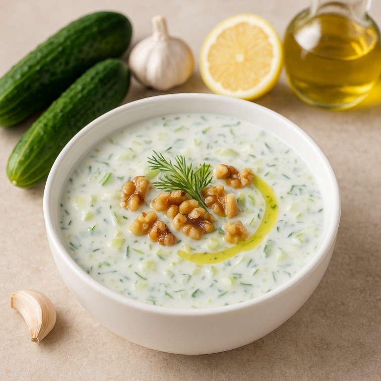 Hladna Tarator Čorba: Letnji Biser sa Ukusima Mediterana