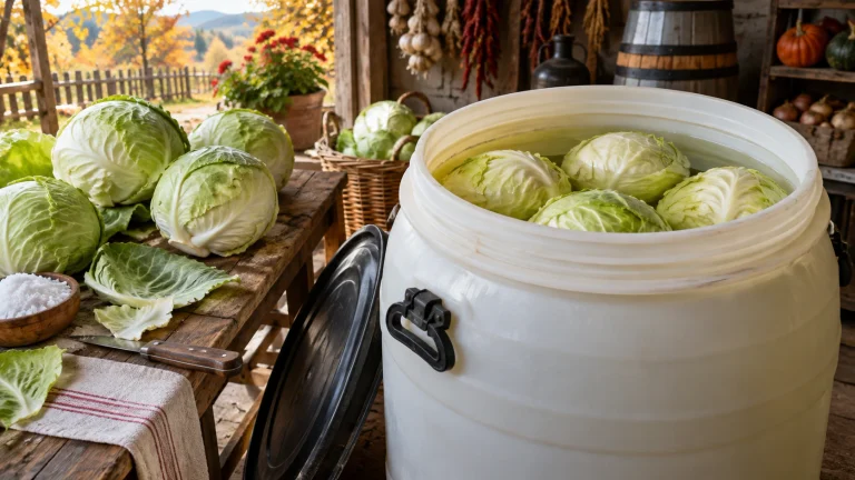 Kiseli Kupus u Buretu: Detaljan Domaći Recept za Hrskav i Prirodno Fermentisan Kupus